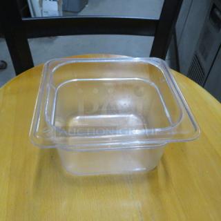 1/6 Size 4 Inch Deep Food Storage Container. 7XBID