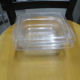 1/6 Size 2.5 Inch Deep Food Storage Container. 2XBID