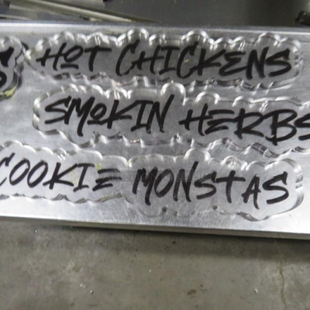 Assorted Plexiglass Sign. 7XBID - Image 2 of 4
