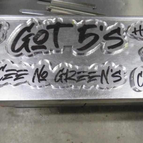 Assorted Plexiglass Sign. 7XBID - Image 3 of 4