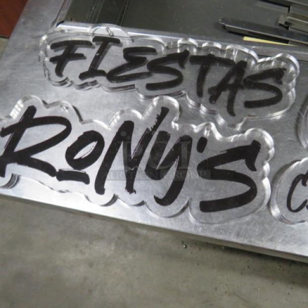 Assorted Plexiglass Sign. 7XBID - Image 4 of 4