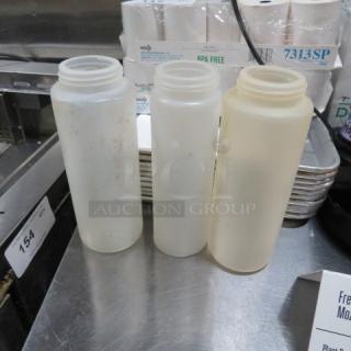 Lot Of 3 Squeeze Bottles.