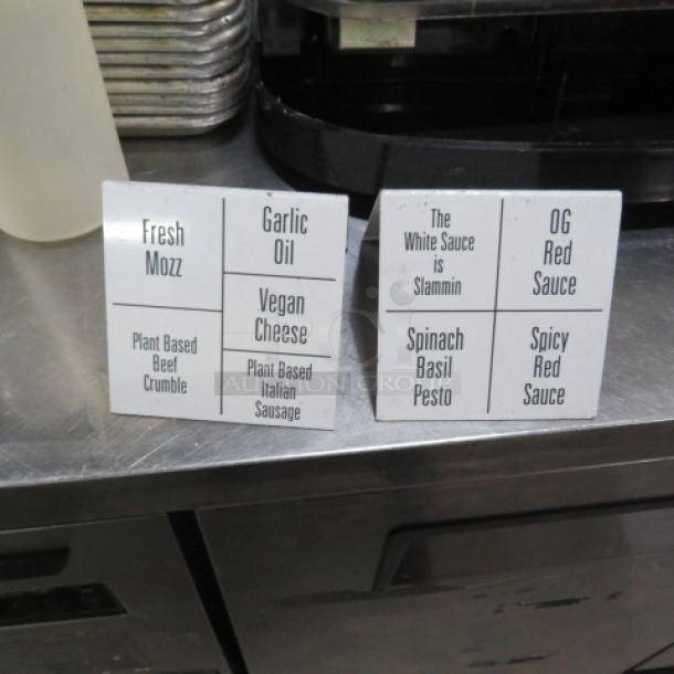 Table Top Signs. 2XBID - Image 1 of 1