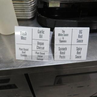 Table Top Signs. 2XBID