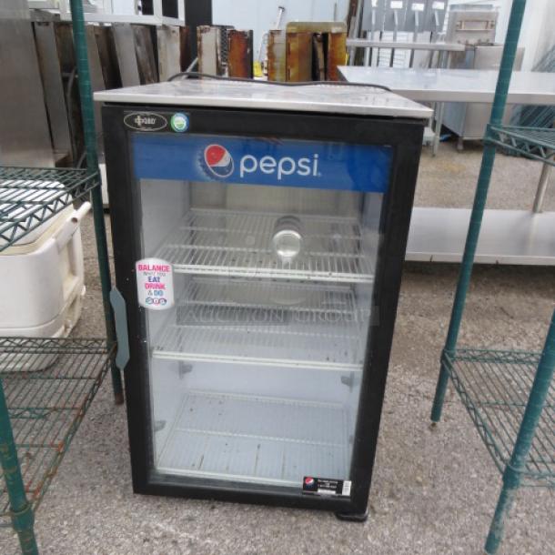 One Countertop Glass Door Cooler With 3 Racks. 120 Volt. Model# DC6LP-HC.  2.5X26X33.5 - Image 1 of 1