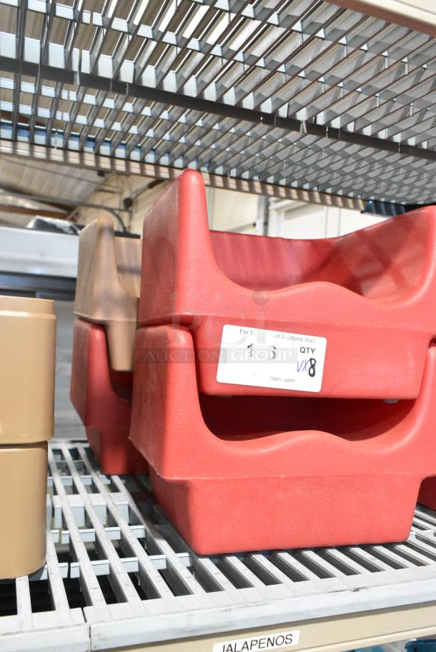 8 Red Poly Booster Seats. 8 Times Your Bid! - Image 5 of 6