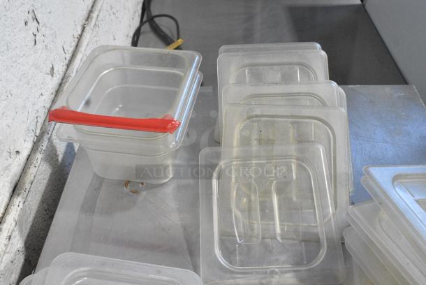 ALL ONE MONEY! Lot of Various Items Including Poly Drop In and Lids in Gray Poly Bus Bin - Image 5 of 6