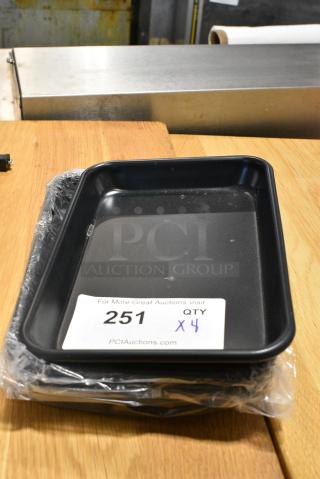 4 BM407BKBUNEGHT Black Pans. 4 Times Your Bid!