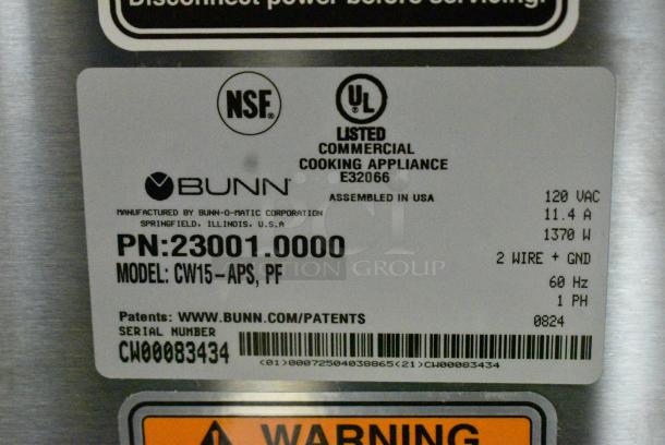 BRAND NEW SCRATCH AND DENT! 2024 Bunn 23001.0000 CW15-APS Pourover Airpot Coffee Brewer. 120 Volts, 1 Phase. - Image 9 of 9