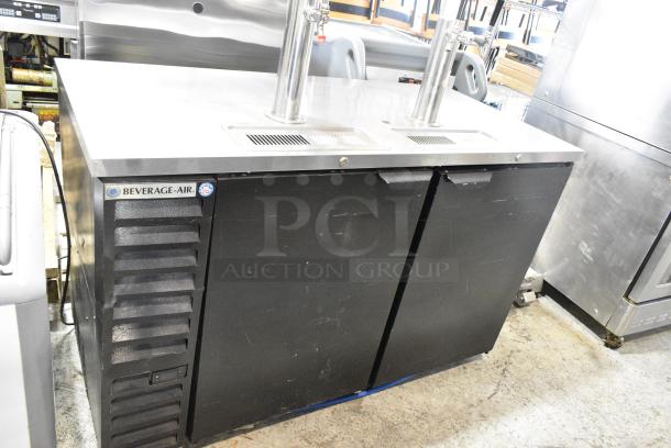 Beverage Air DD58HC-1-B Metal Commercial Direct Draw Kegerator w/ 2 Beer Towers. 115 Volts, 1 Phase. Tested and Powers On But Does Not Get Cold - Image 2 of 9