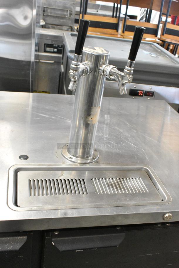 Beverage Air DD58HC-1-B Metal Commercial Direct Draw Kegerator w/ 2 Beer Towers. 115 Volts, 1 Phase. Tested and Powers On But Does Not Get Cold - Image 5 of 9