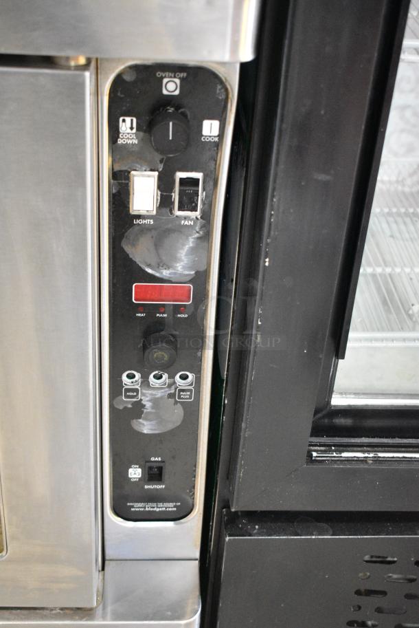 2 Blodgett Stainless Steel Commercial Natural Gas Powered Full Size Convection Ovens w/ View Through Doors and Metal Oven Racks on Commercial Casters. 2 Times Your Bid! - Image 5 of 7