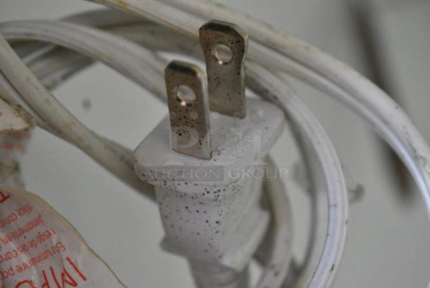 Metal Commercial 2 Door Reach In Cooler Merchandiser w/ Poly Coated Racks. 115 Volts, 1 Phase. Tested and Powers On But Does Not Get Cold - Image 5 of 10