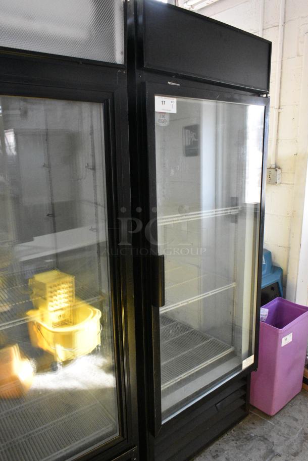 Beverage Air Metal Commercial Single Door Reach In Cooler Merchandiser w/ Poly Coated Racks. 115 Volts, 1 Phase. Tested and Working! - Image 1 of 4