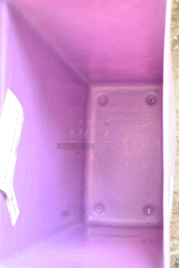 BRAND NEW SCRATCH AND DENT! Bakers Mark BM176IBM3BPR Purple Poly 10 Gallon Ingredient Bin. - Image 2 of 5