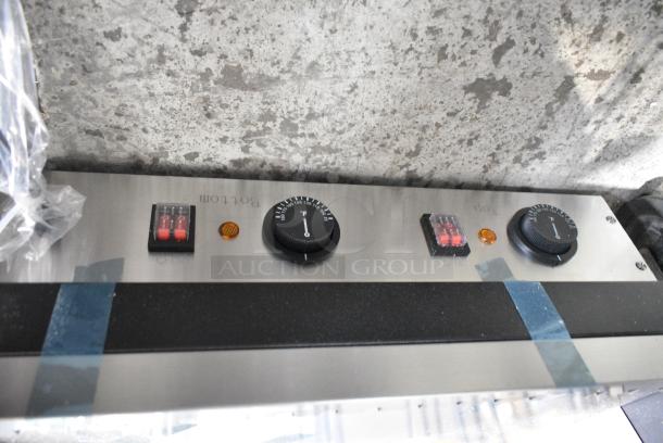 BRAND NEW SCRATCH AND DENT! ServIt 423OAM65D Metal Commercial 24" Full Service Slanted 2-Shelf Countertop Heated Display Merchandiser. 120 Volts, 1 Phase. Tested and Working! - Image 7 of 8