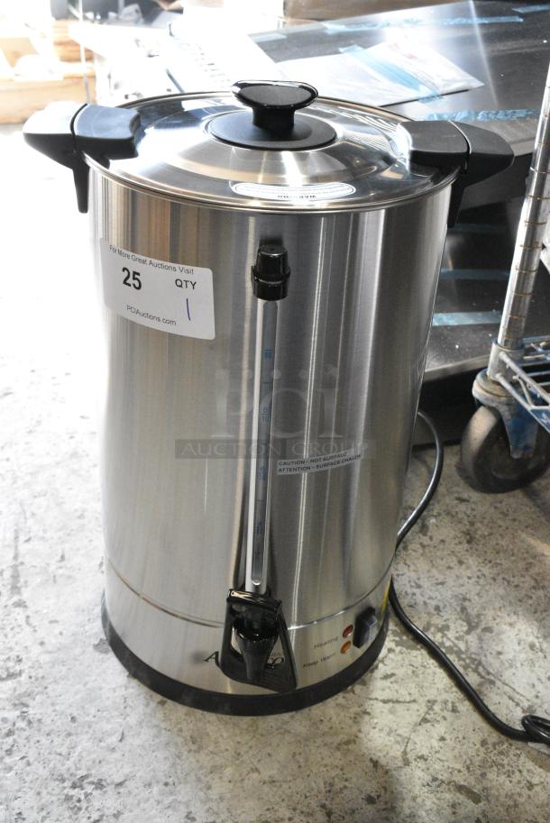 BRAND NEW SCRATCH AND DENT! Avantco 177CU100ETL 100 Cup (500 oz.) Double Wall Stainless Steel Coffee Urn / Coffee Percolator. 120 Volts, 1 Phase. - Image 3 of 7