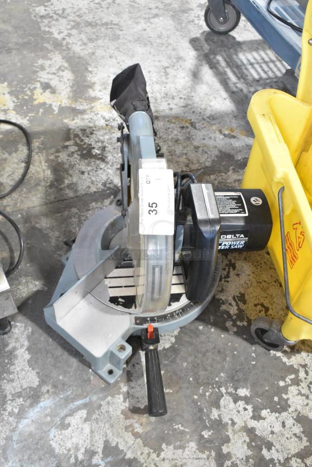 Delta 36-070 10" Power Miter Saw. 115 Volts, 1 Phase. Tested and Working! - Image 2 of 8