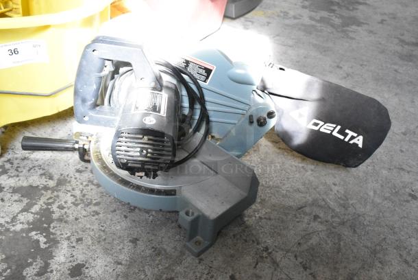 Delta 36-070 10" Power Miter Saw. 115 Volts, 1 Phase. Tested and Working! - Image 6 of 8