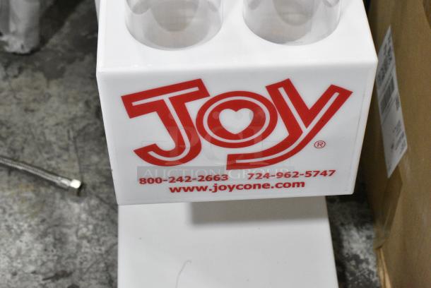 Poly Countertop 2 Tube Ice Cream Cone Dispenser. - Image 2 of 5