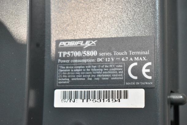 2 Posiflex POS Monitor; Models TP5700/5800 and TP-5800. 2 Times Your Bid! - Image 8 of 9
