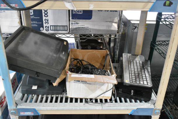 Posiflex POS Monitor w/ Ingenico Keyboard and APC BR00G Uninterruptible Power Supply. - Image 1 of 14