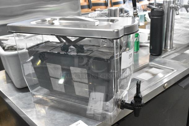 Clear Poly Beverage Holder Dispenser. - Image 4 of 7