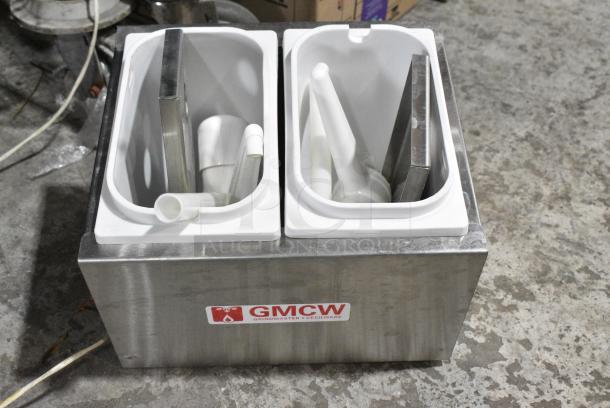 Grindmaster Cecilware Stainless Steel Countertop 2 Well Topping Rail - Image 1 of 7