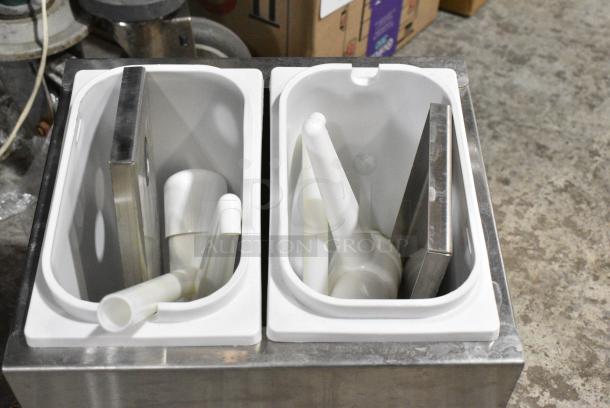 Grindmaster Cecilware Stainless Steel Countertop 2 Well Topping Rail - Image 4 of 7