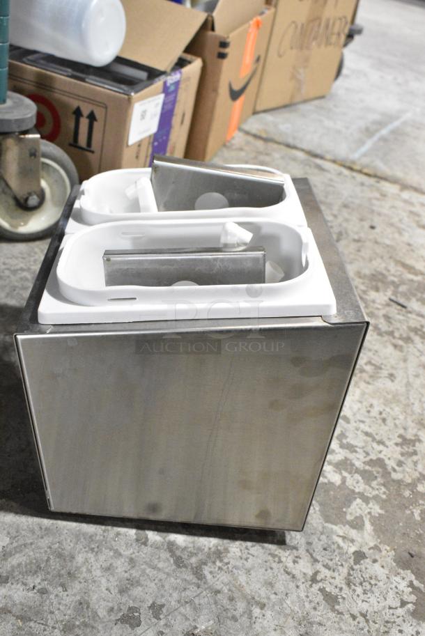 Grindmaster Cecilware Stainless Steel Countertop 2 Well Topping Rail - Image 6 of 7