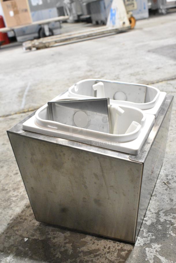 Grindmaster Cecilware Stainless Steel Countertop 2 Well Topping Rail - Image 7 of 7