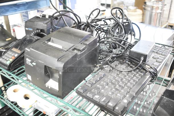 5 Various Items Including 2 Star TSP100 Receipt Printers, 2 Credit Card Readers and Keyboard. 5 Times Your Bid! - Image 2 of 12