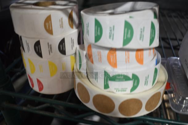 Label Dispenser w/ Various Label Rolls - Image 3 of 4