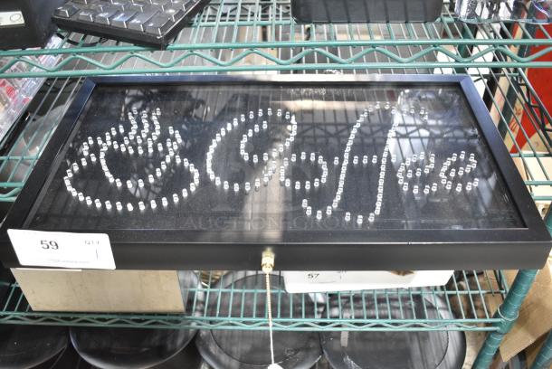 Light Up Coffee Sign. - Image 1 of 4