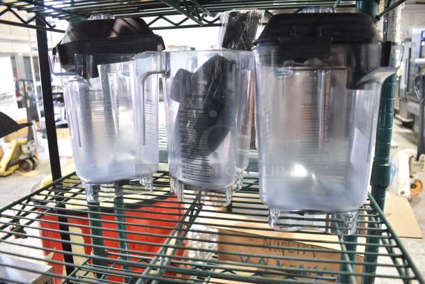 3 Various Clear Poly Blender Pitchers. 3 Times Your Bid! - Image 1 of 5