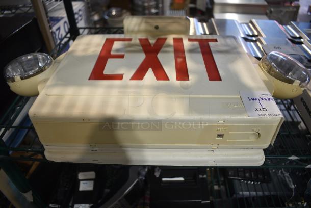 Emergency Exit Sign w/ Additional Exit Panels - Image 1 of 8
