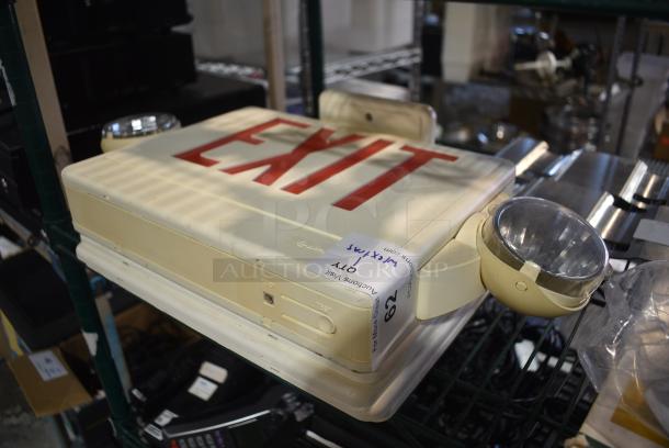 Emergency Exit Sign w/ Additional Exit Panels - Image 3 of 8