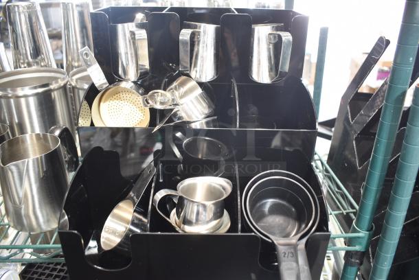ALL ONE MONEY! Tier Lot of Various Items Including Stainless Steel Pitchers, Stainless Steel Bins and Stainless Steel Mixing Cups - Image 5 of 6