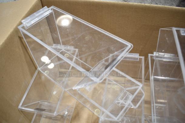 ALL ONE MONEY! Tier Lot of Various Items Including 14 Clear Poly Dry Goods Dispenser, Poly Condiment Bottles and Poly Drop In Bins - Image 8 of 12