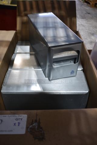 9 Metal Napkin Dispenser. 9 Times Your Bid!