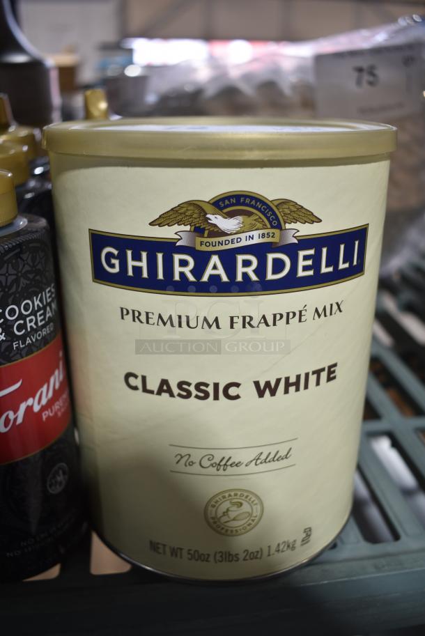 ALL ONE MONEY! Lot of Various Items Including Ghiradelli Classic White Frappe Mix, Torani Sauce, Monin Caramel. - Image 2 of 7