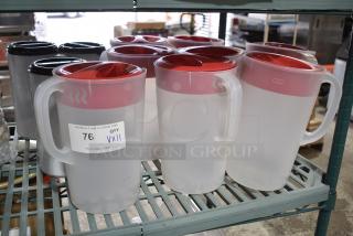 11 Clear Poly Pitchers. 11 Times Your Bid!