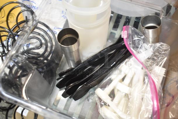 ALL ONE MONEY! Tier Lot of Various Items Including Multi Compartment Bins, Poly Bins and Tongs - Image 5 of 7