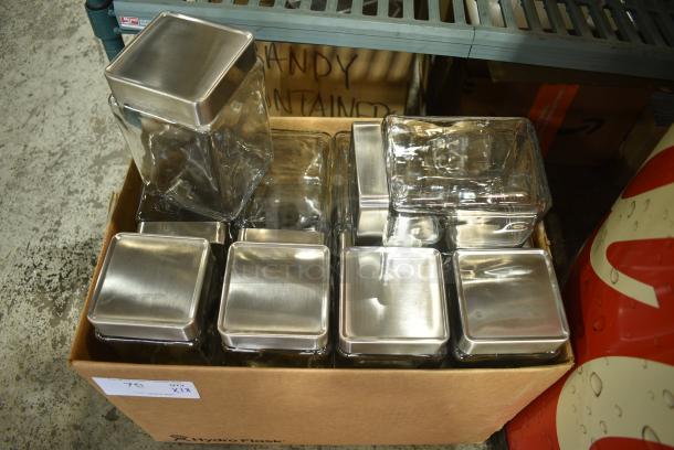 18 Glass Containers w/ Metal Lid. 18 Times Your BId! - Image 2 of 3