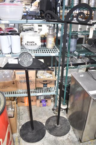 2 Metal Stands. Includes 24.5x16x67. 2 Times Your Bid!