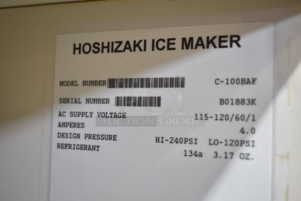 Hoshizaki C-100BAF Stainless Steel Commercial Undercounter Self Contained Ice Machine. 115-120 Volts, 1 Phase. - Image 6 of 7