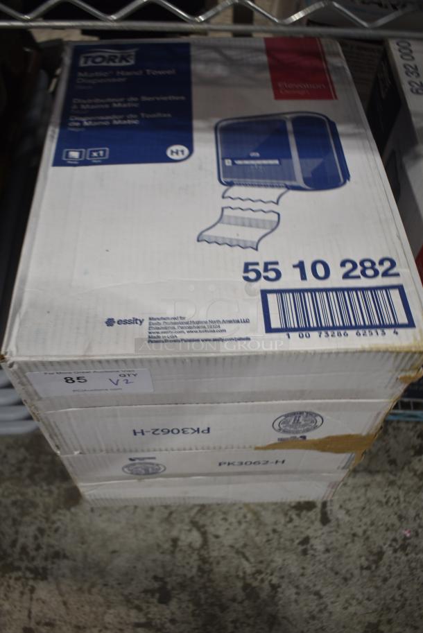 2 BRAND NEW IN BOX!  Tork 55 10 282 Wall Mount Paper Towel Dispenser. 2 Times Your Bid! - Image 1 of 7