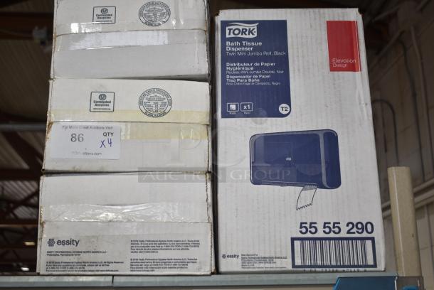 4 BRAND NEW IN BOX! Tork 55 55 290 Wall Mount Toilet Paper Dispenser. 4 Times Your Bid! - Image 1 of 7