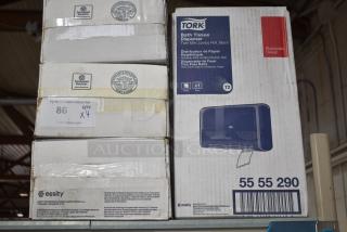 4 BRAND NEW IN BOX! Tork 55 55 290 Wall Mount Toilet Paper Dispenser. 4 Times Your Bid!