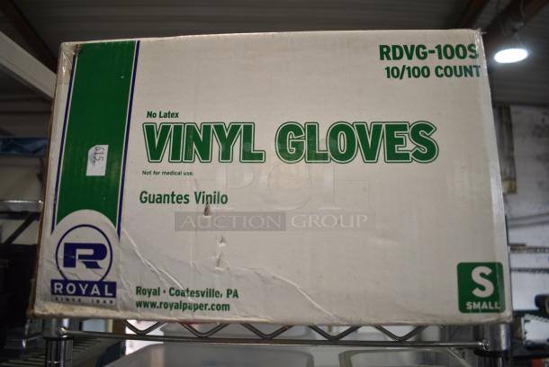 BRAND NEW! Box of Small Royal Vinyl Gloves - Image 1 of 3